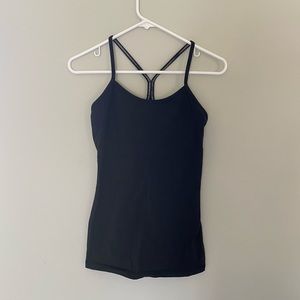 Lululemon Black Y Tank